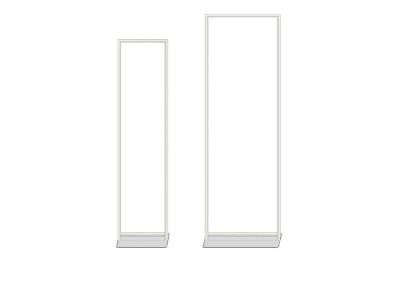 Promocijska stena Fabric System - okvirja različnih velikosti