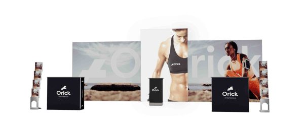 LED Promocijska stena Light Frame - primer sejemske postavitve