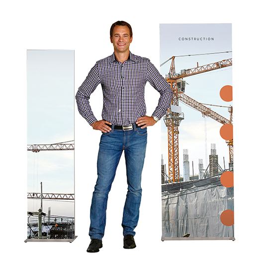 Promocijska stena Fabric System - dve različni velikosti